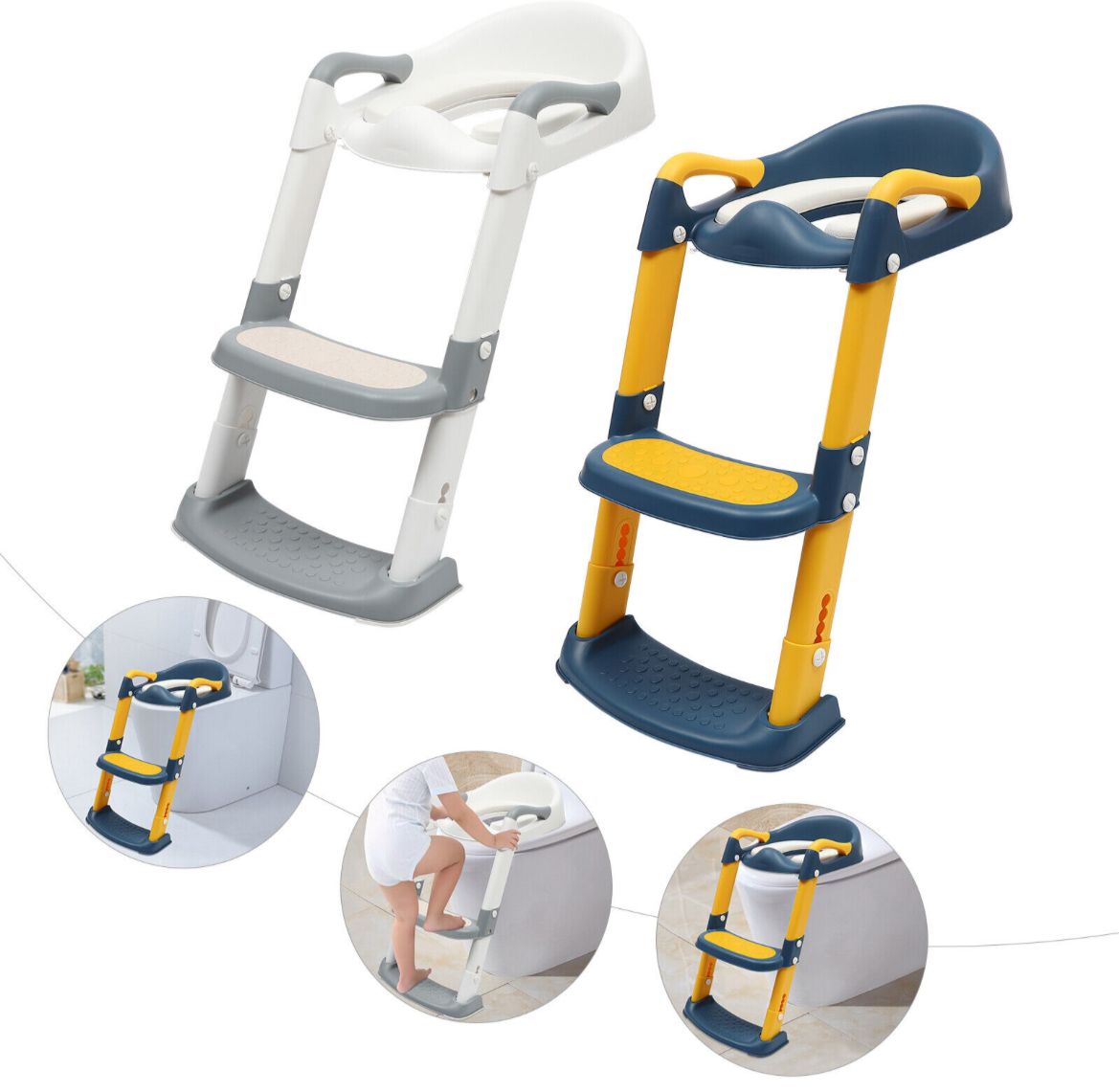 Escalera baño entrenamiento inodoro niño