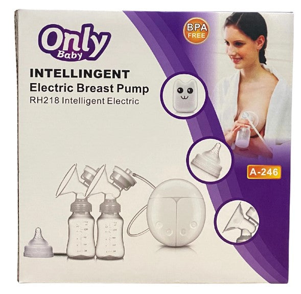 Extractor Eléctrico Doble De Leche Materna Only Baby Blanco