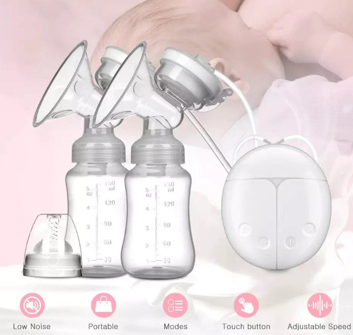 Extractor Eléctrico Doble De Leche Materna Only Baby Blanco