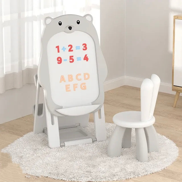 Pizarra magnetica con silla y organizador