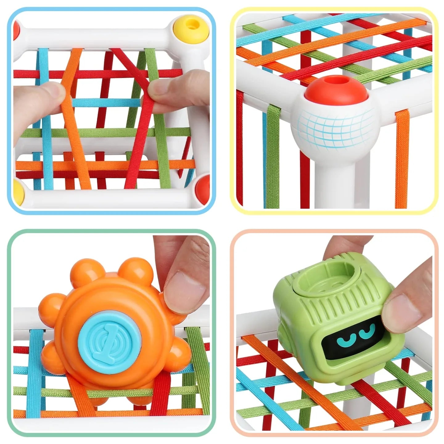 Cubo de clasificación con laberinto