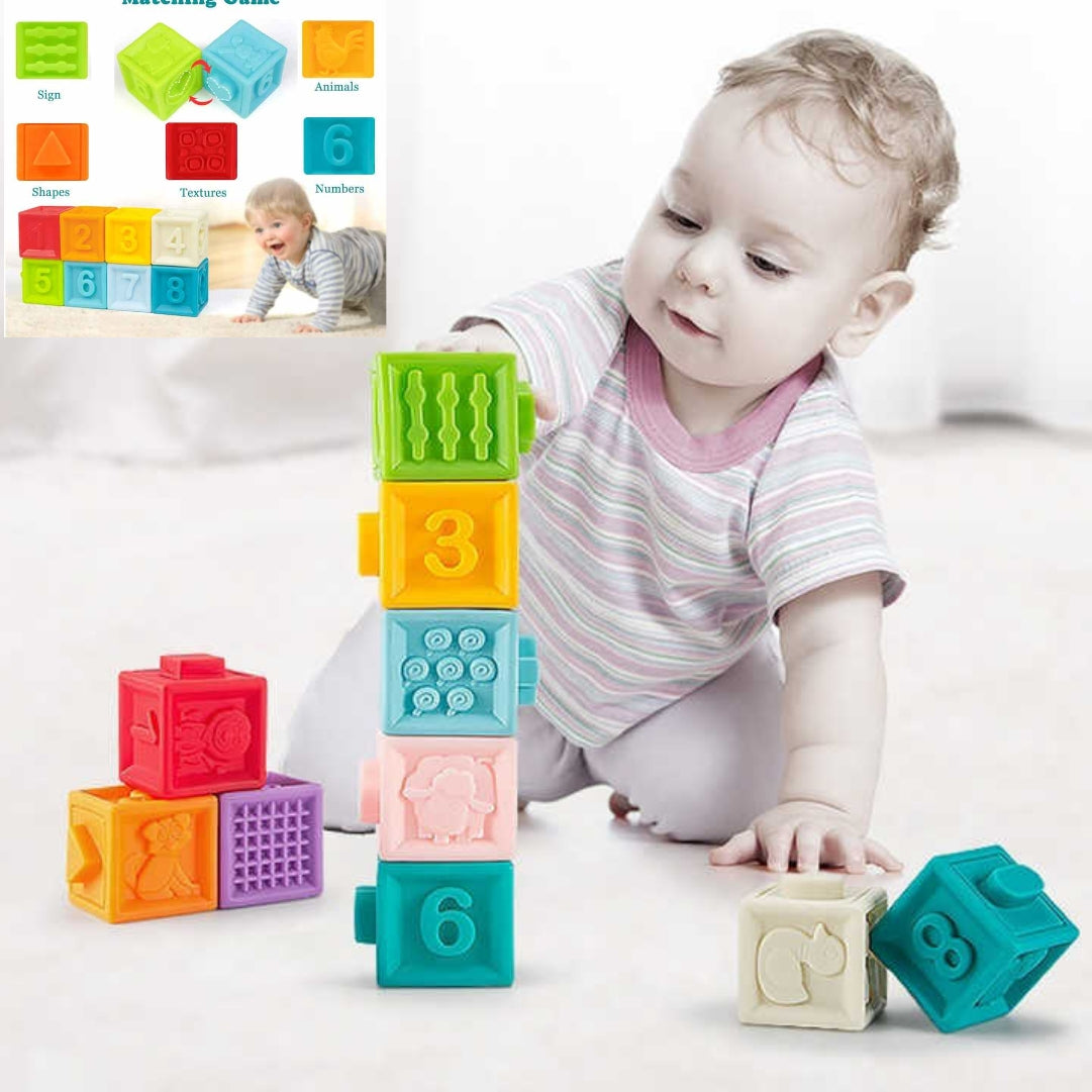 Set de blocks en silicona con texturas