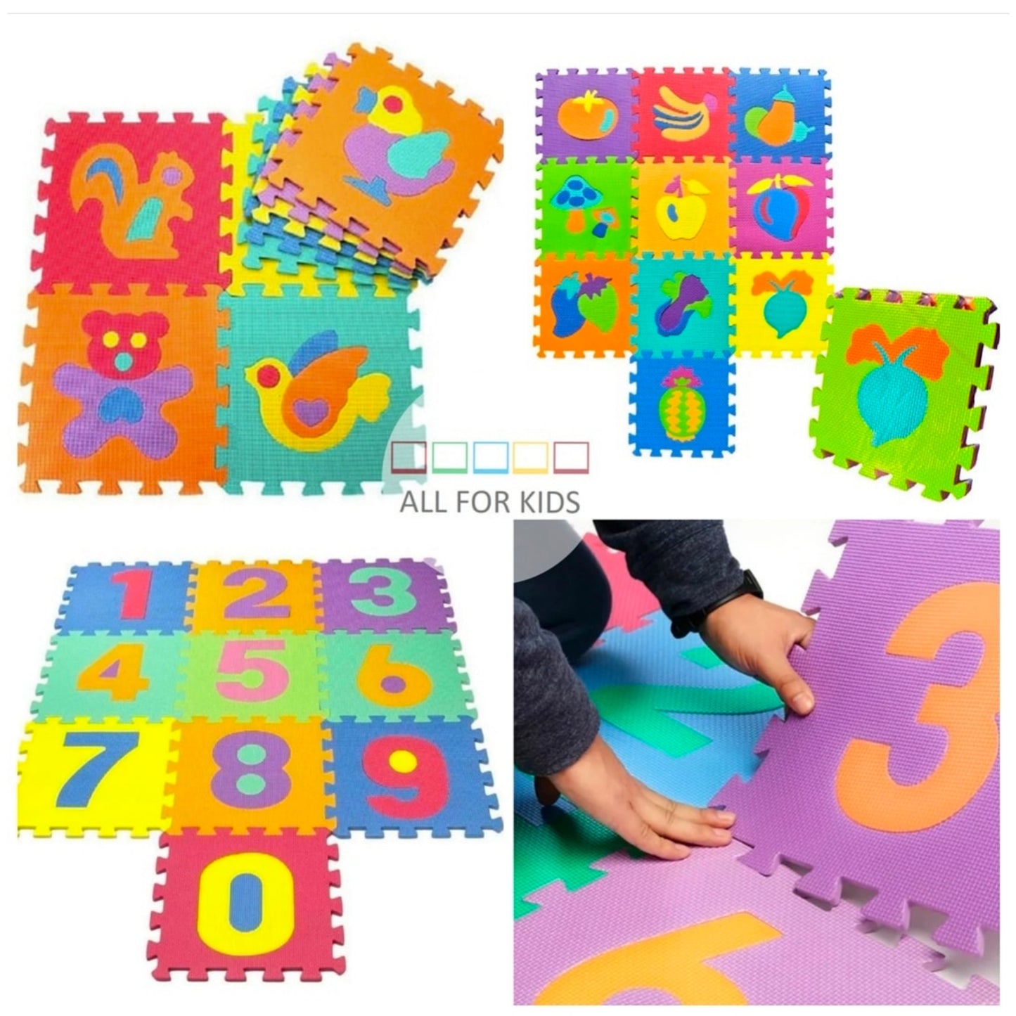 Tapete fomy tipo puzzle