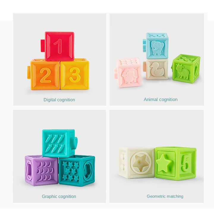 Set de blocks en silicona con texturas