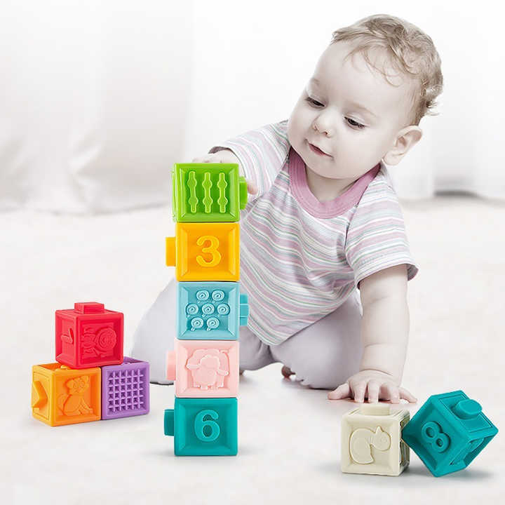 Set de blocks en silicona con texturas